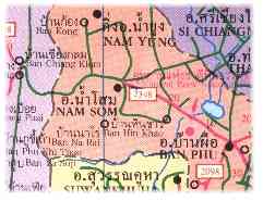 タイの地図のサンプル